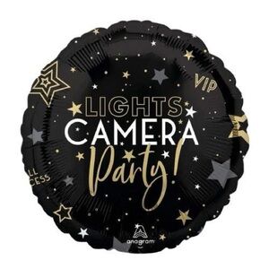 Lights Camera Party Helium Balloon
